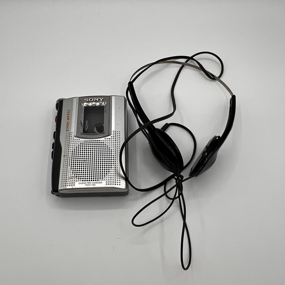 SONY Vtg TCM-150 Cassette-Corder Portable Voice Recorder